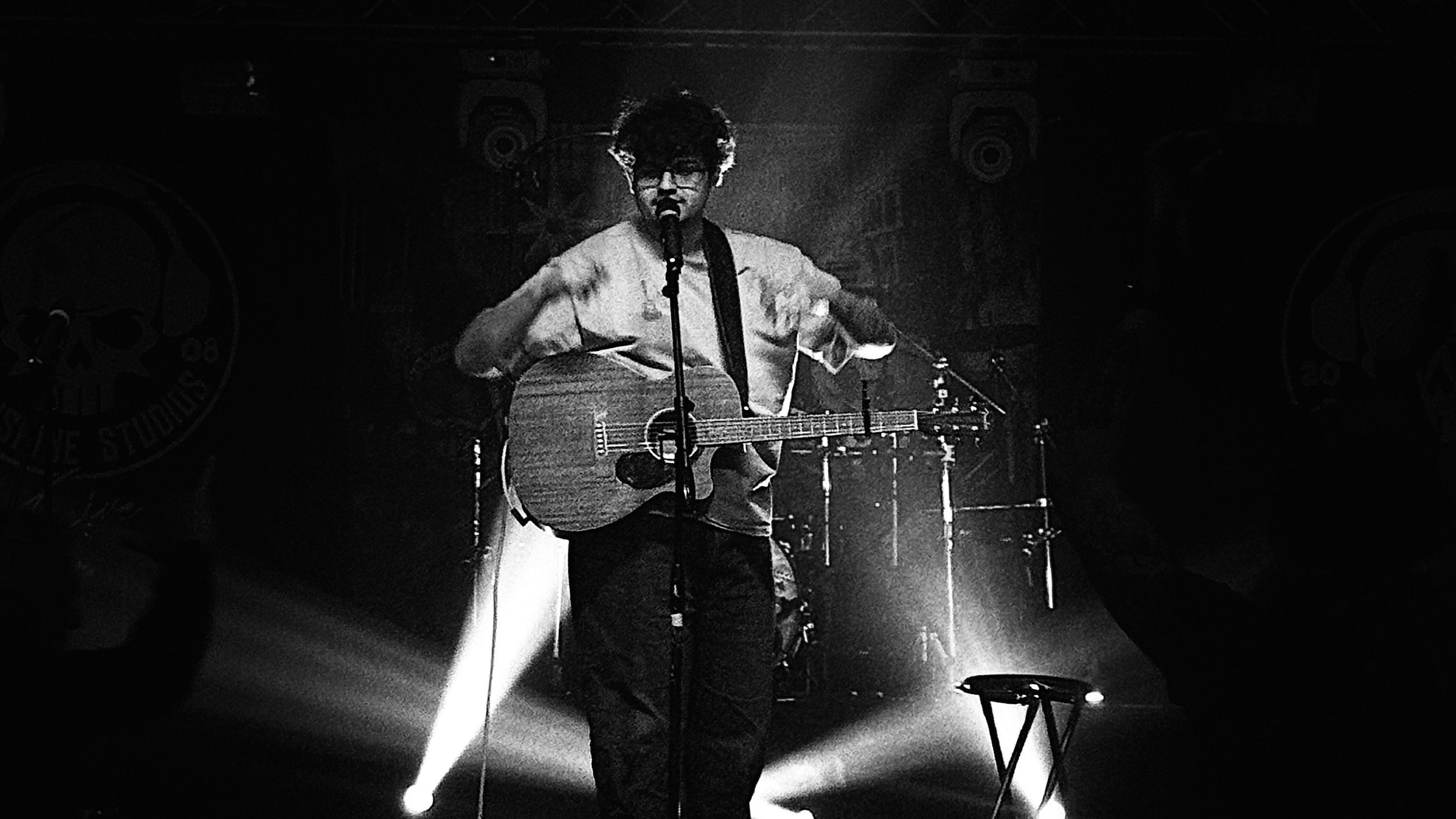 Concert crowd watching Jaxon Wood perform under stage lights